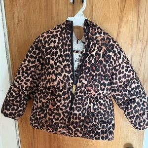 Leopard Print Puffer Jacket for Kids